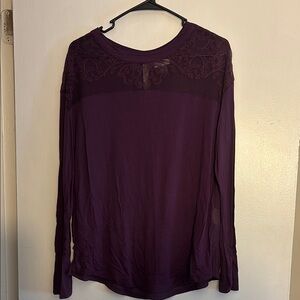 Old Navy Deep Purple long sleeve blouse